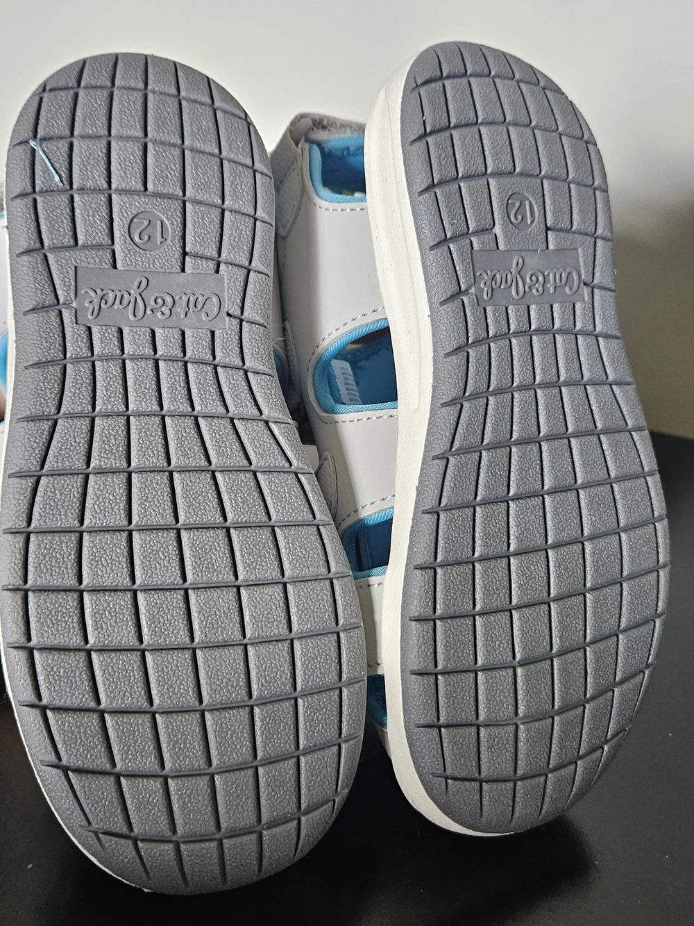 Kids Gray and Blue Active Sandals
